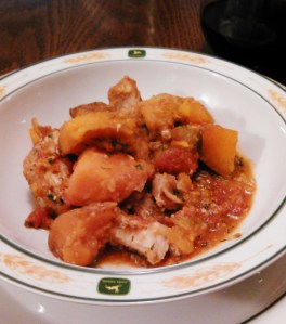 pork and sweet potatoes