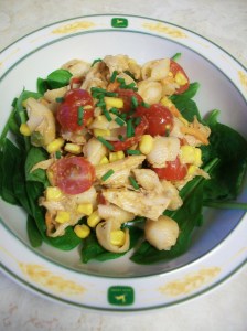 BBQ chicken pasta salad